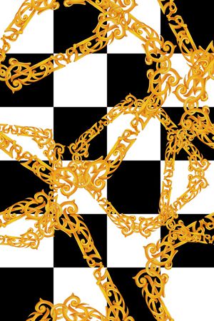 格子印花华亿平台图片