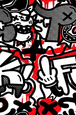 涂鸦印花华亿平台图片