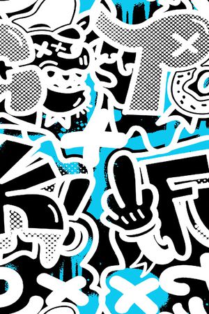 涂鸦印花华亿平台图片