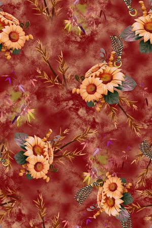 连衣裙印花华亿平台图片