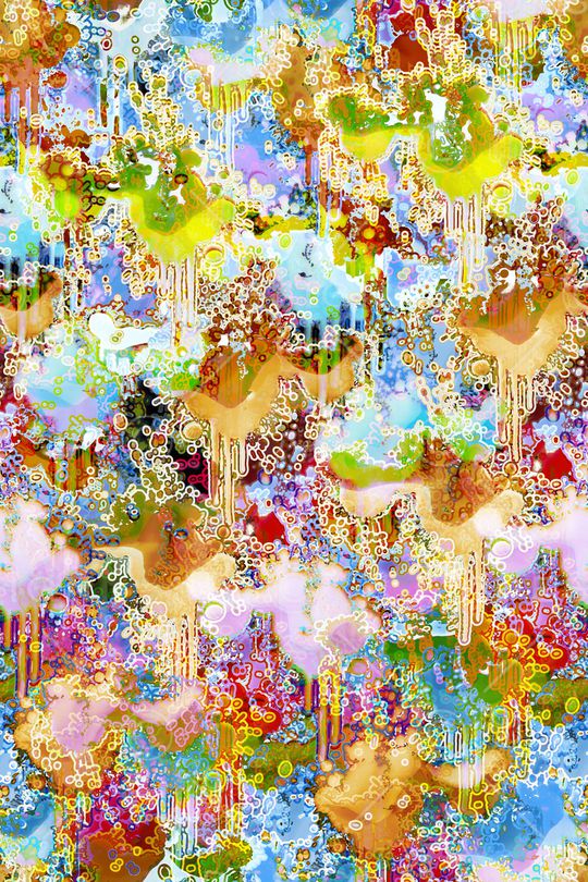 抽象男装印花华亿平台图片