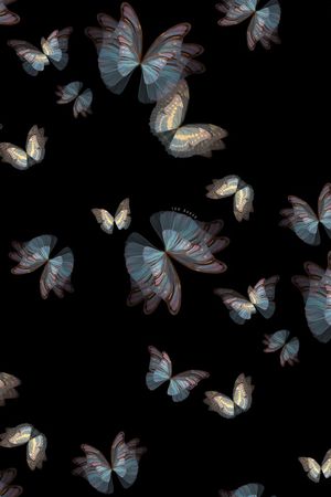 花卉蝴蝶印花华亿平台图片