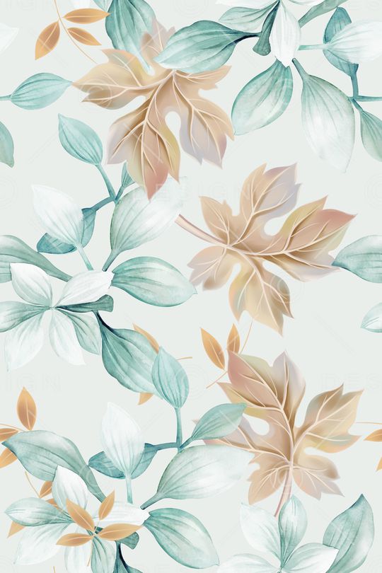 绿植树叶印花华亿平台图片