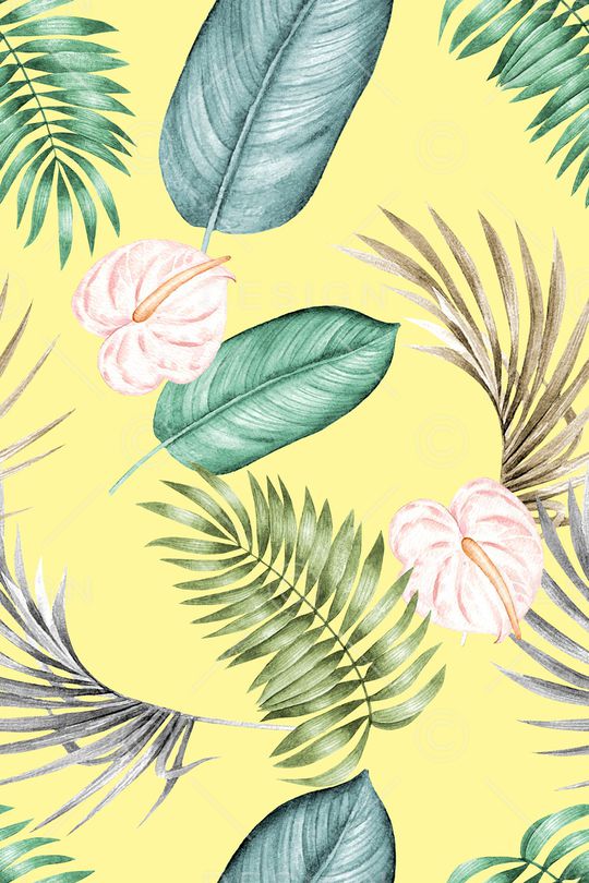 绿植树叶印花华亿平台图片