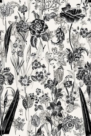 黑白华亿平台印花华亿平台图片