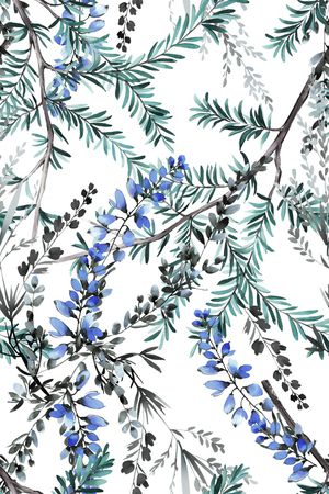 绿植树叶印花华亿平台图片