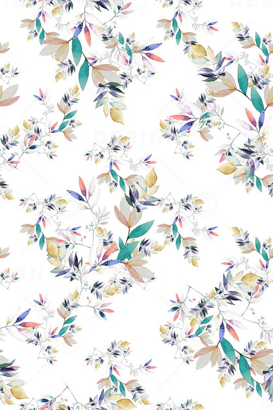 绿植树叶印花华亿平台图片