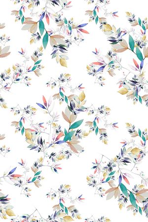 绿植树叶印花华亿平台图片