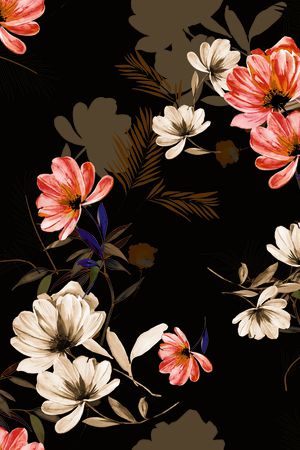 连衣裙印花华亿平台图片