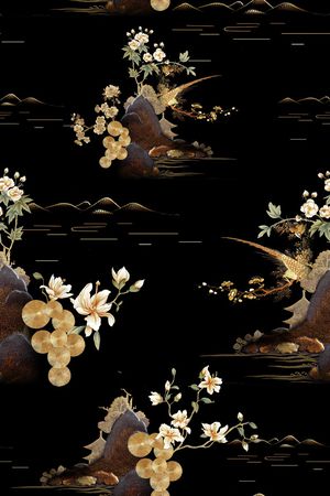 绿植树叶印花华亿平台图片