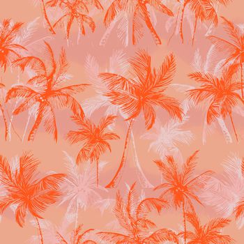 椰子树印花华亿平台图片