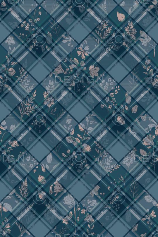 几何格纹印花华亿平台图片