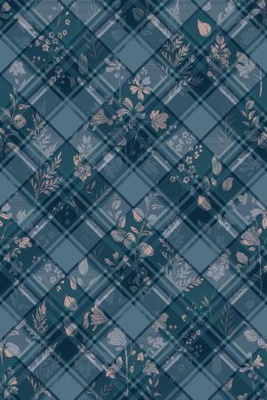 几何格纹印花华亿平台图片