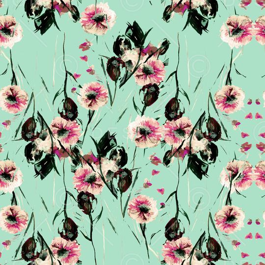 绿植树叶印花华亿平台图片