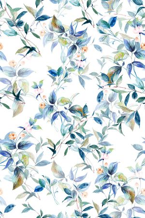 清爽底花卉印花华亿平台图片