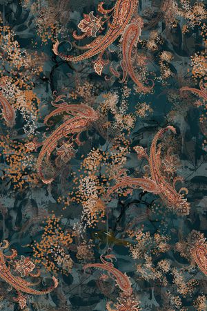 佩斯利印花华亿平台图片