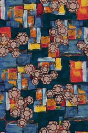 几何印花华亿平台图片