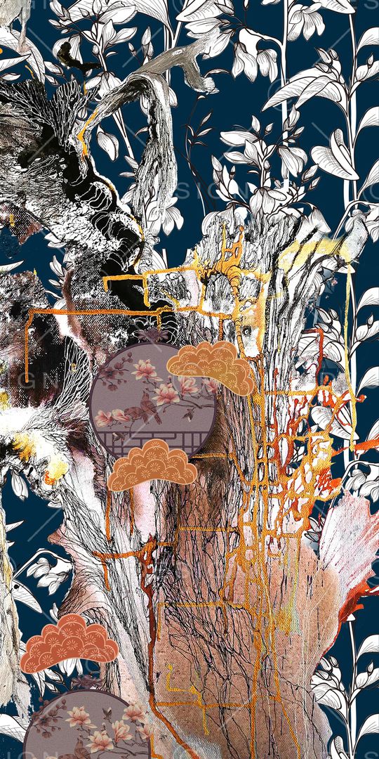 旗袍印花华亿平台图片