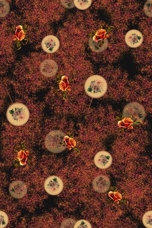 连衣裙印花华亿平台图片