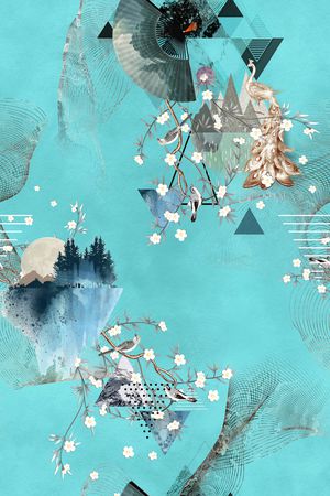 旗袍印花华亿平台图片