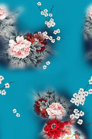 旗袍印花华亿平台图片