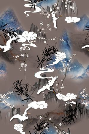 旗袍印花华亿平台图片