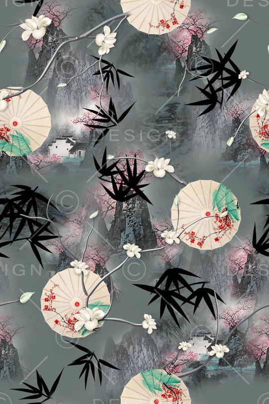 旗袍印花华亿平台图片