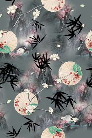 旗袍印花华亿平台图片