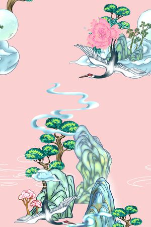 旗袍印花华亿平台图片