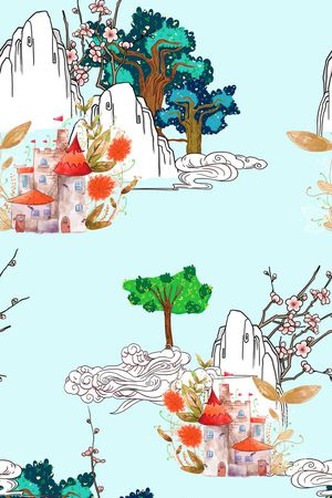 旗袍印花华亿平台图片