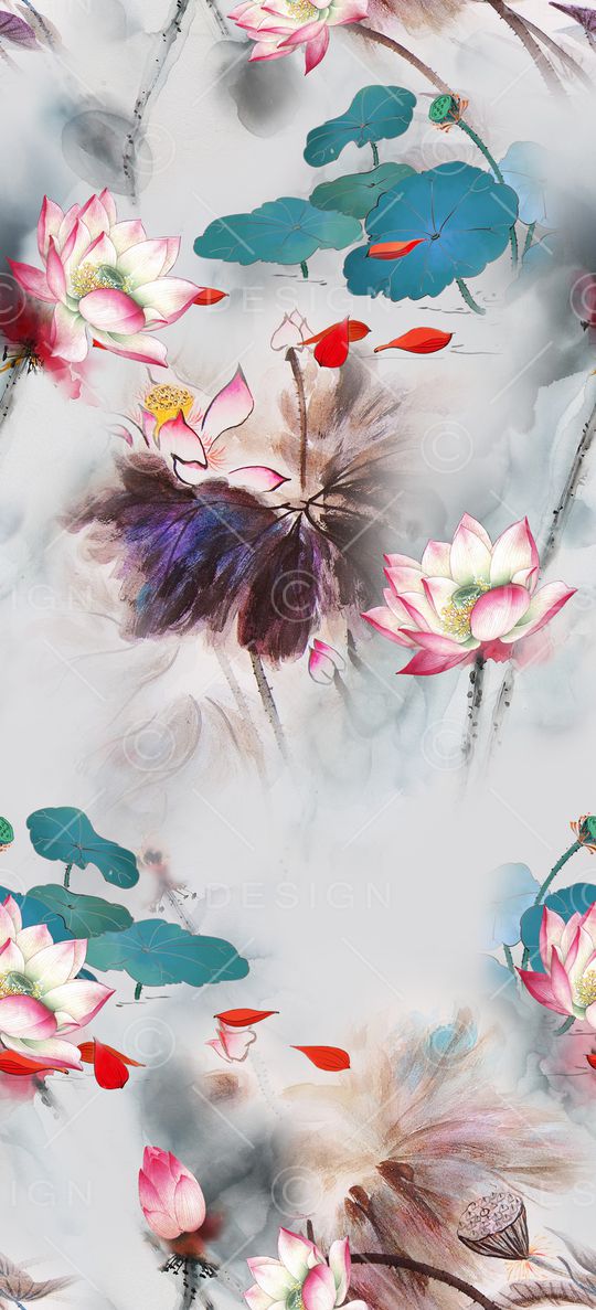 民族花卉印花华亿平台图片