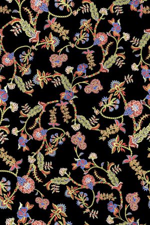 抽象花卉印花华亿平台图片