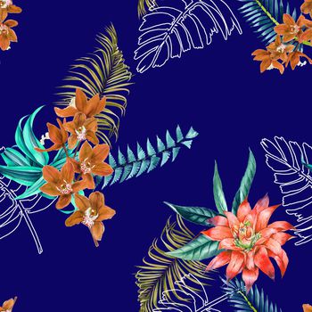 绿植树叶印花华亿平台图片