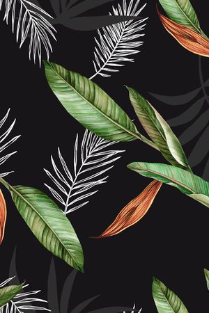 绿植树叶印花华亿平台图片