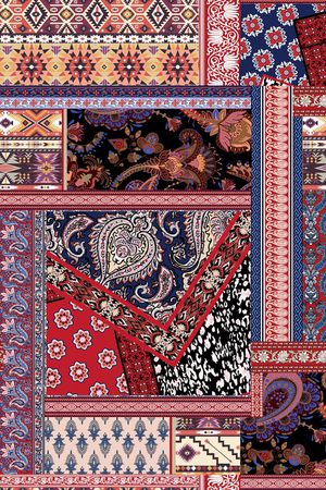 复古印花华亿平台图片