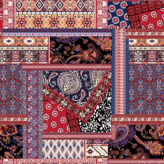 复古印花华亿平台图片