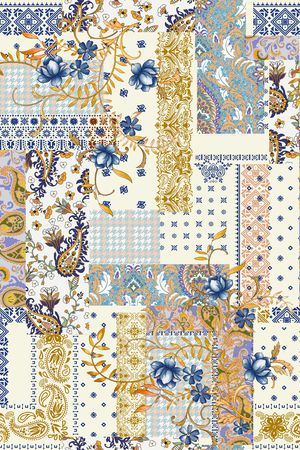 复古印花华亿平台图片