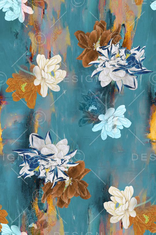 荷花印花华亿平台图片