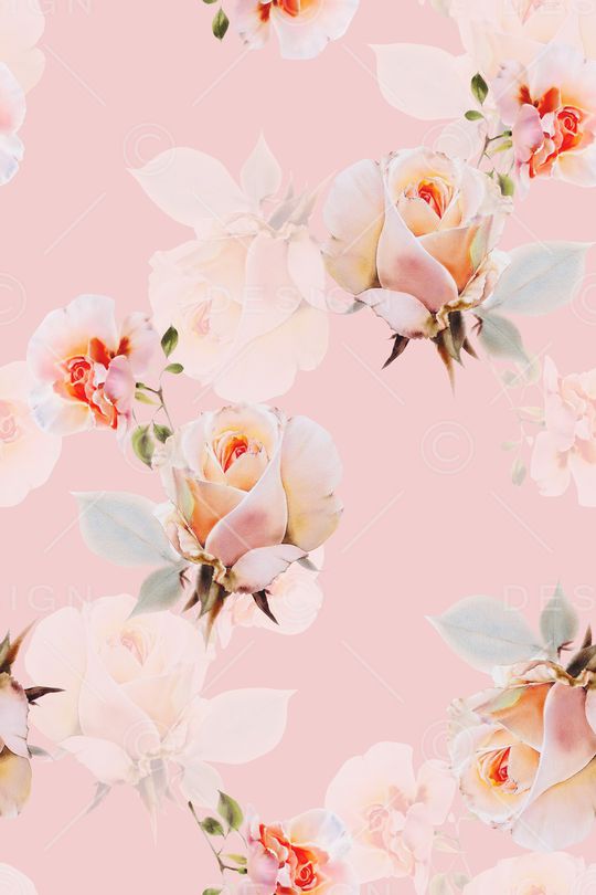 清爽底花卉印花华亿平台图片