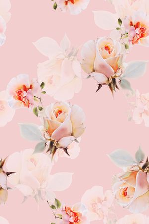 清爽底花卉印花华亿平台图片