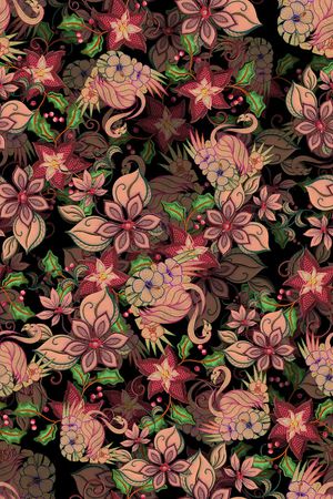 连衣裙印花华亿平台图片