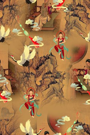 连衣裙印花华亿平台图片