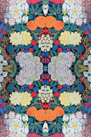 丝巾定位花印花华亿平台图片