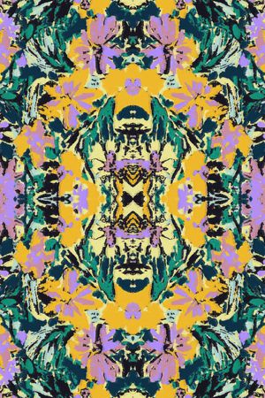 丝巾定位花印花华亿平台图片