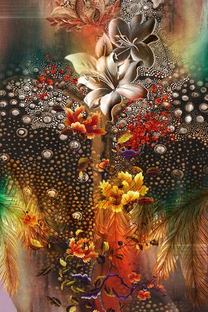 女装定位花印花华亿平台图片