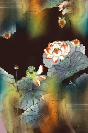 女装定位花印花华亿平台图片