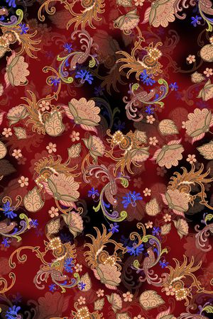 连衣裙印花华亿平台图片