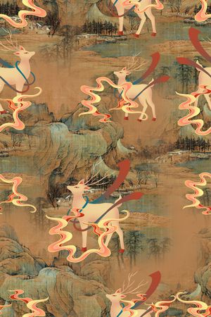 连衣裙印花华亿平台图片