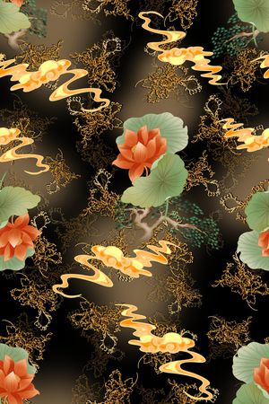 连衣裙印花华亿平台图片