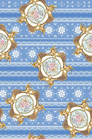 网布蕾丝印花华亿平台图片